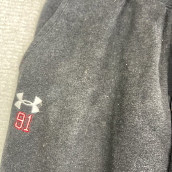 Under Armour x Quebec Remparts LHJMQ Loose Fit Gray Sweat Pants Size M ColdGear* - Picture 8 of 13